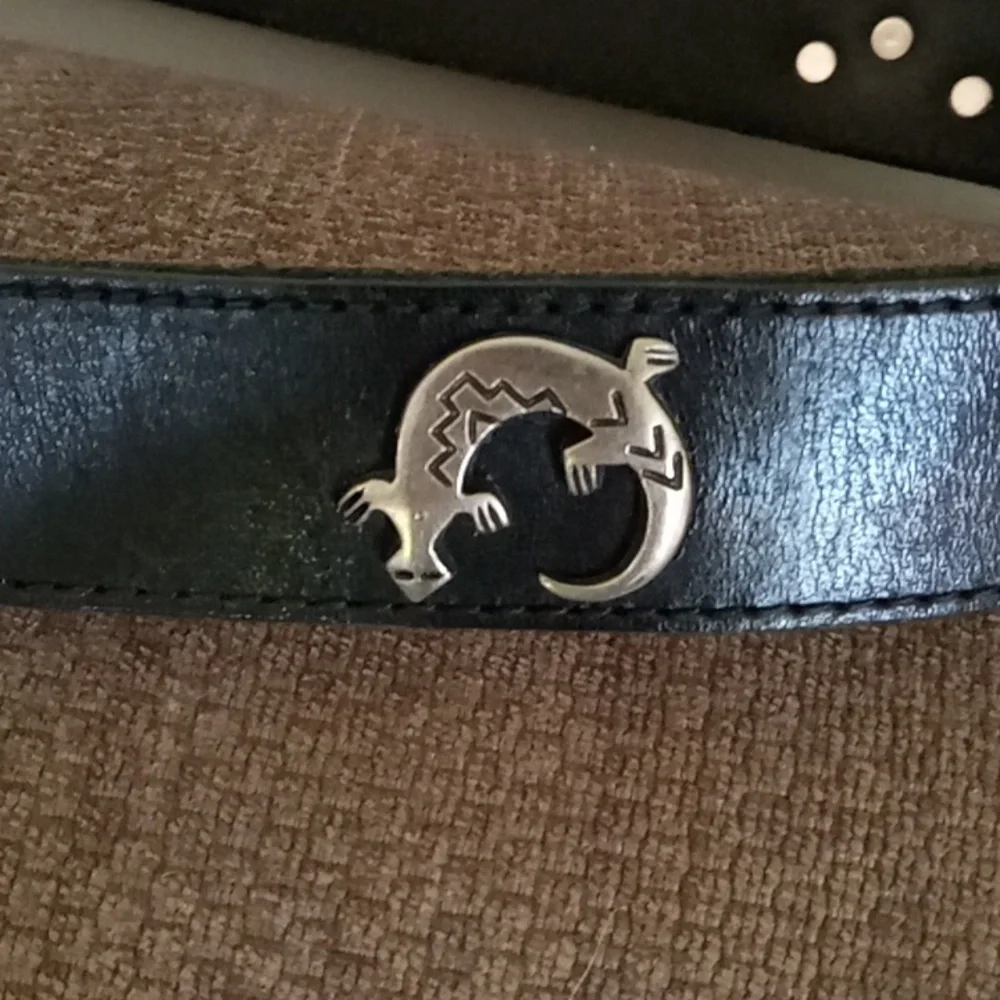 Wilson's American Brindle Southwest Style Black Leather Belt